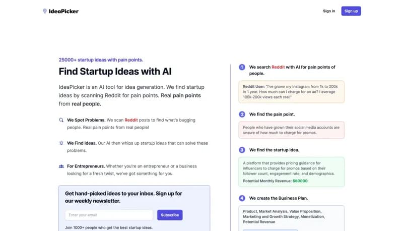 IdeaPicker screenshot