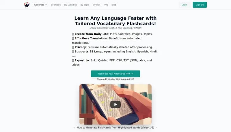 VocabGenerator screenshot