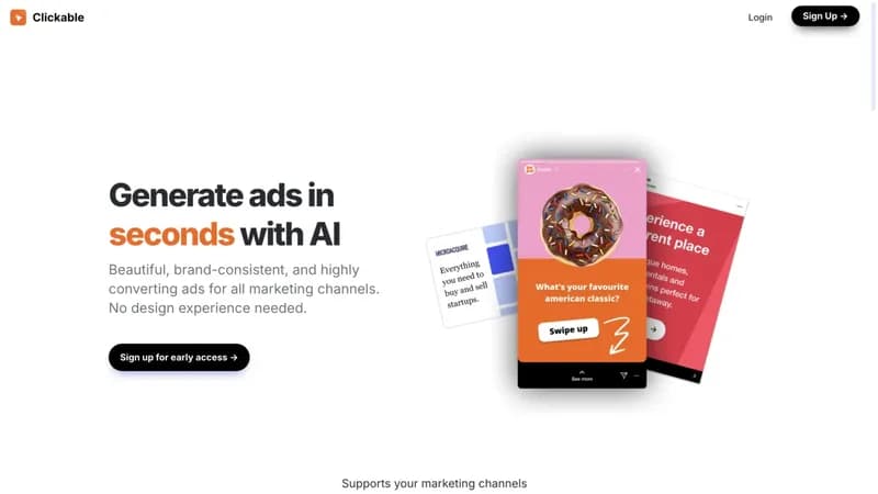 Clickable screenshot