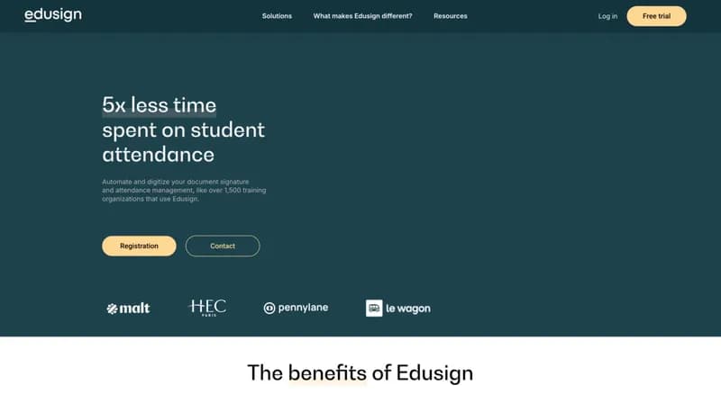 Edusign screenshot