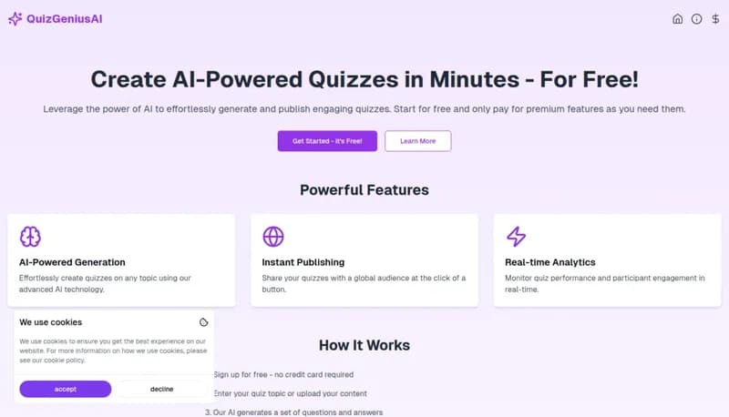 QuizGeniusAI screenshot