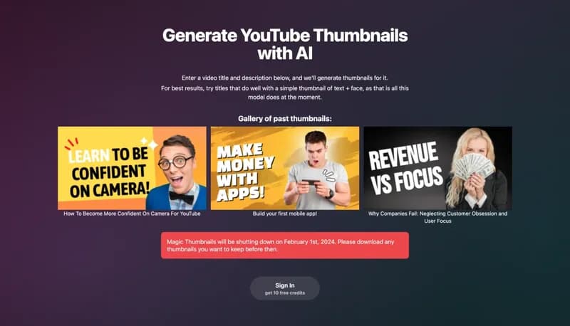 Magic Thumbnails screenshot