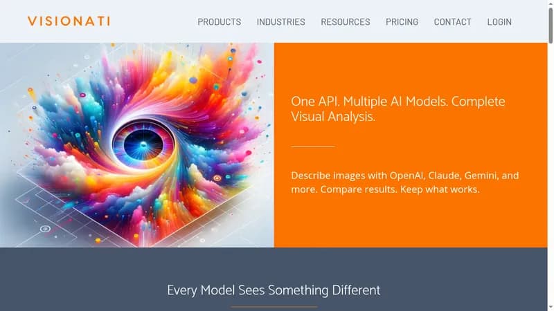 visionati website