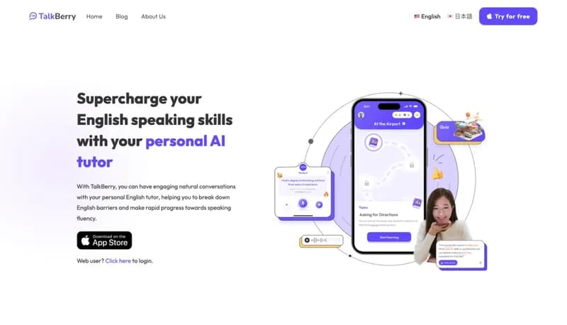 TalkBerry screenshot