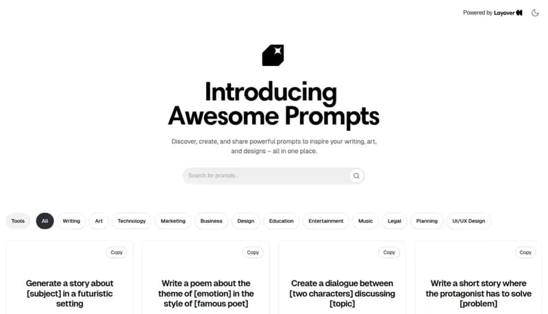 Awesome Prompts screenshot