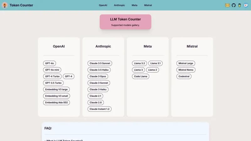 LLM Token Counter screenshot