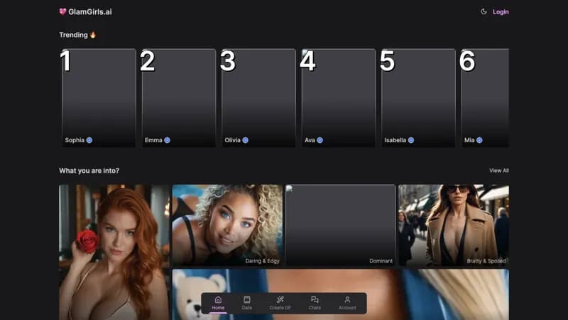GlamGirls.ai screenshot