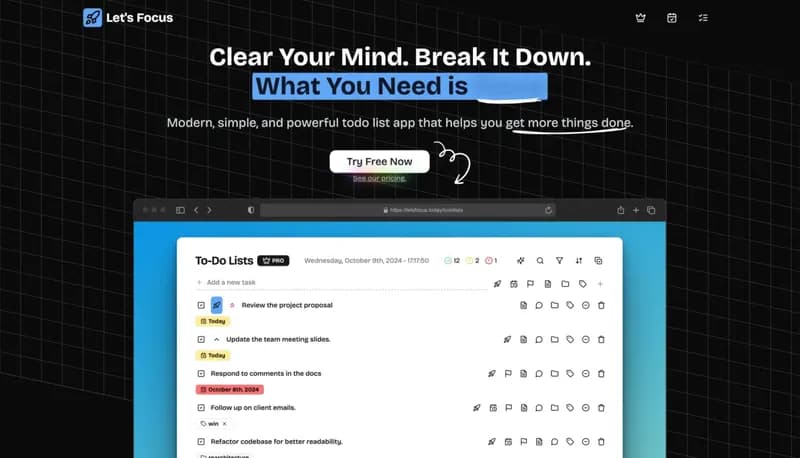 Let's Focus screenshot