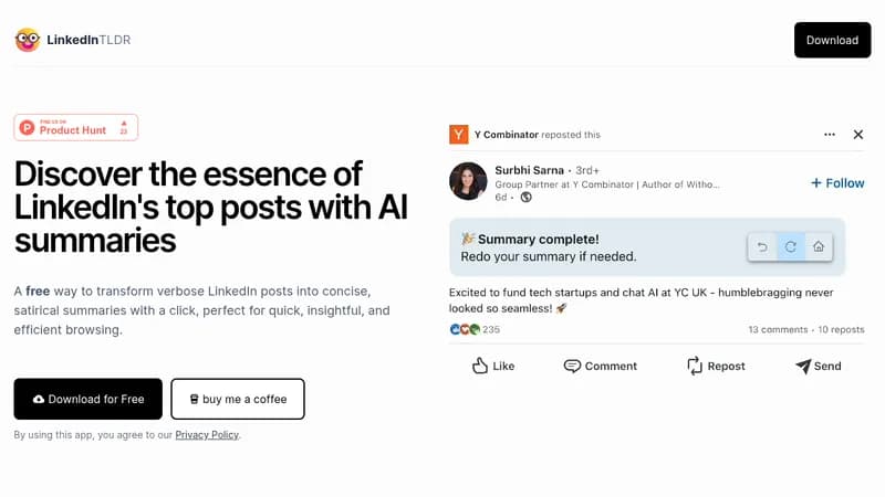 linkedintldr website