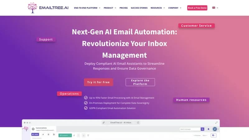 EmailTree.ai screenshot
