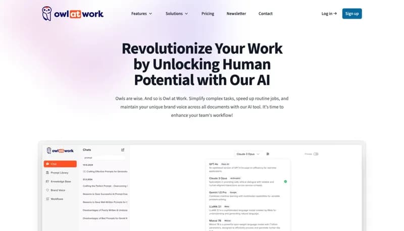 Owl at Work screenshot