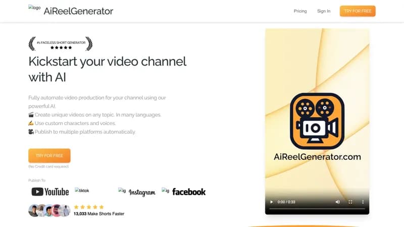 AiReelGenerator screenshot