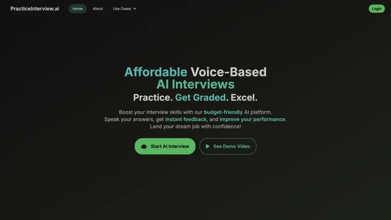 PracticeInterview.ai screenshot