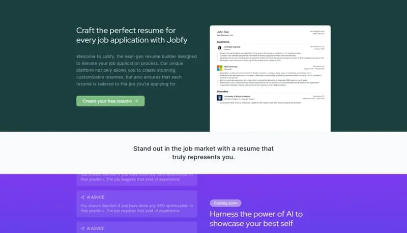 Jobfy screenshot