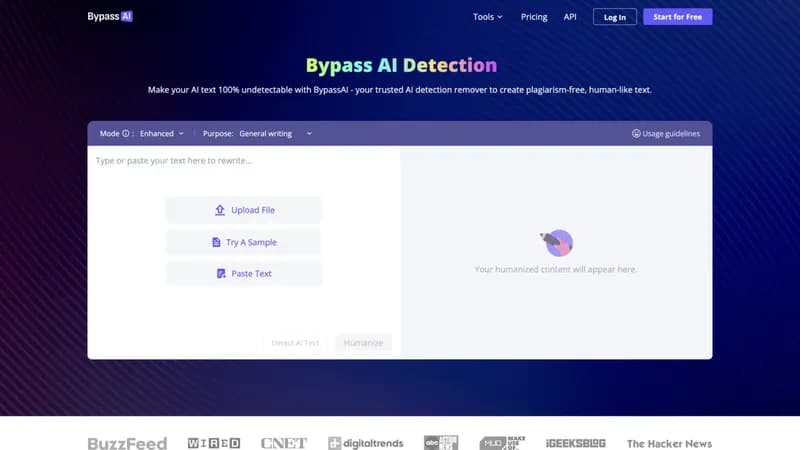 Bypass AI screenshot