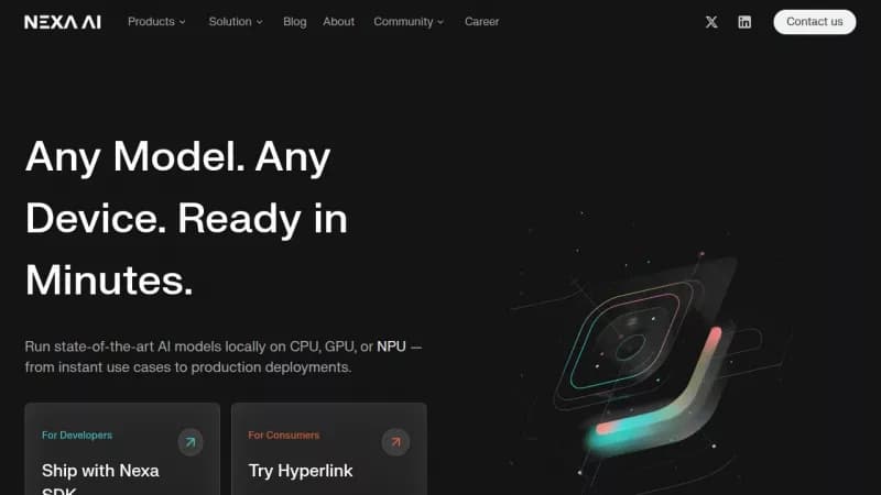 Nexa AI screenshot