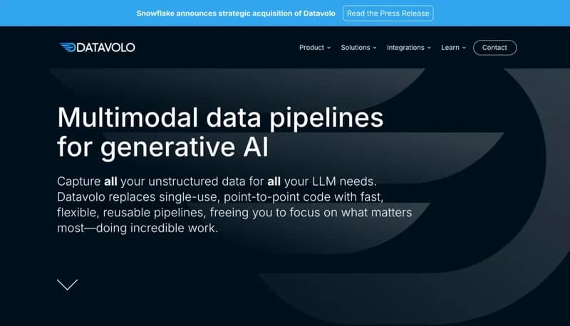 Datavolo screenshot
