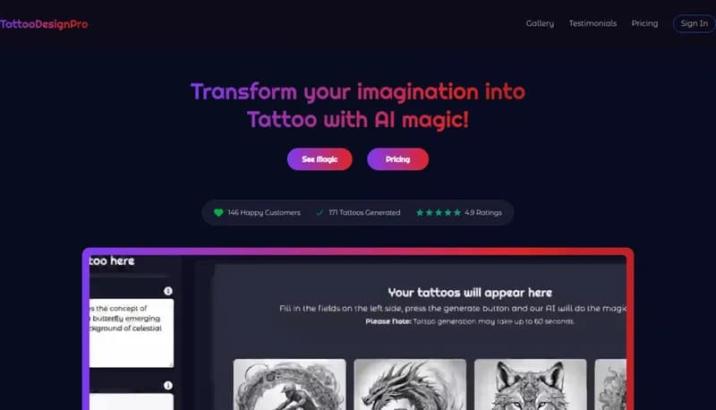 TattooDesignPro screenshot