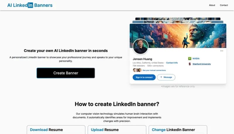 AI LinkedIn Banners screenshot