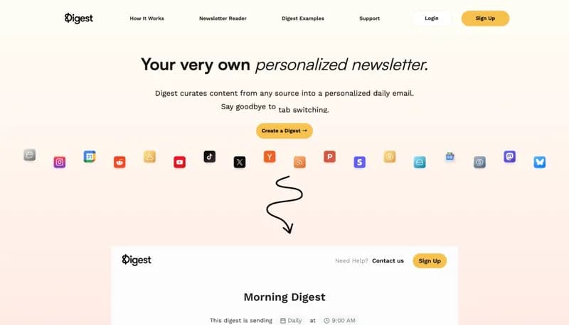 Digest screenshot