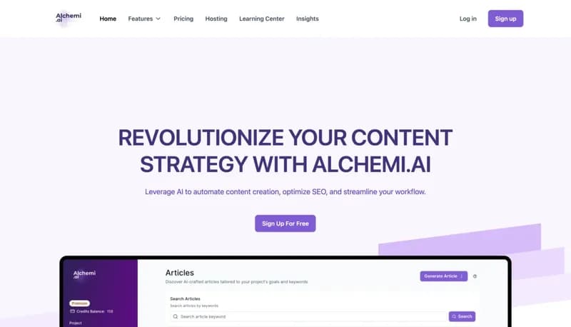 Alchemi.ai screenshot