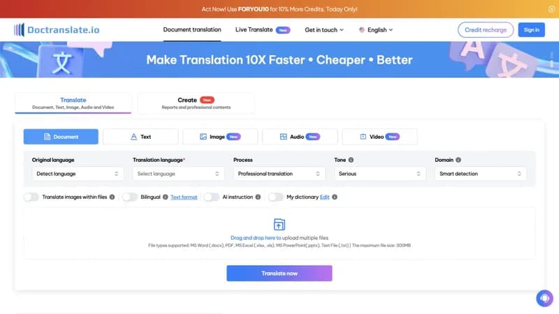 DocTranslate screenshot