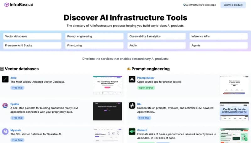 Infrabase.ai screenshot