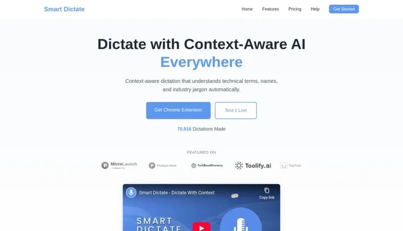 Smart Dictate screenshot