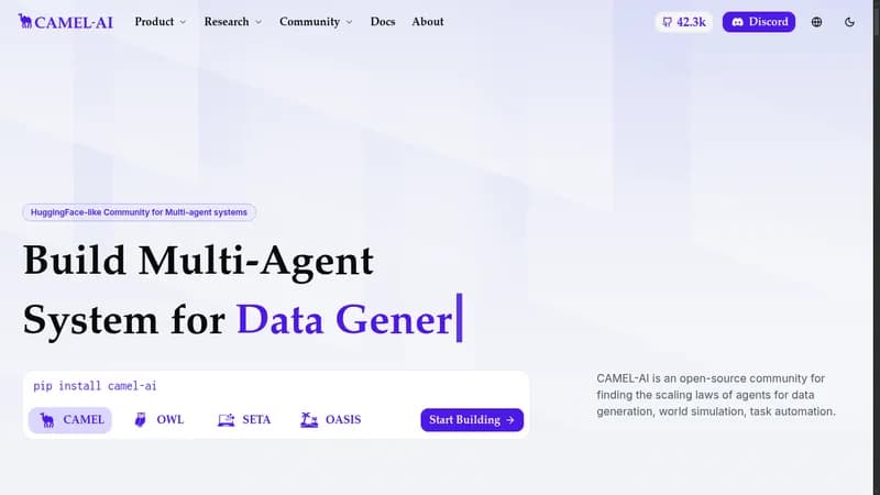 camel-ai website