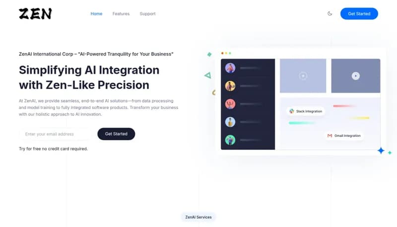 ZenAI International Corp screenshot