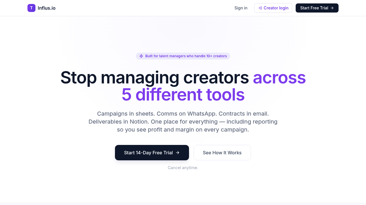 influs website