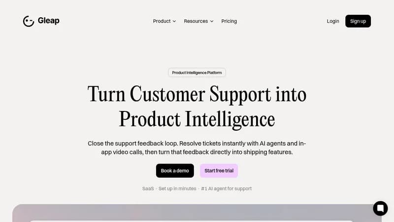 gleap website