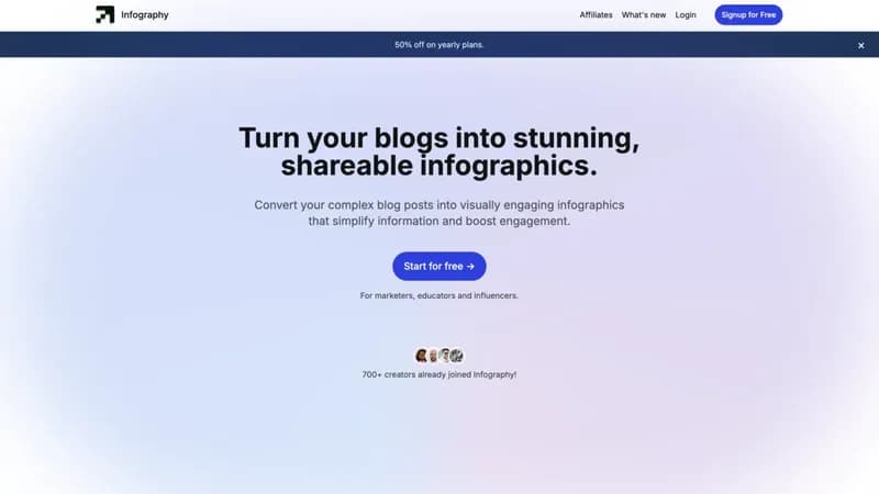 Infography screenshot
