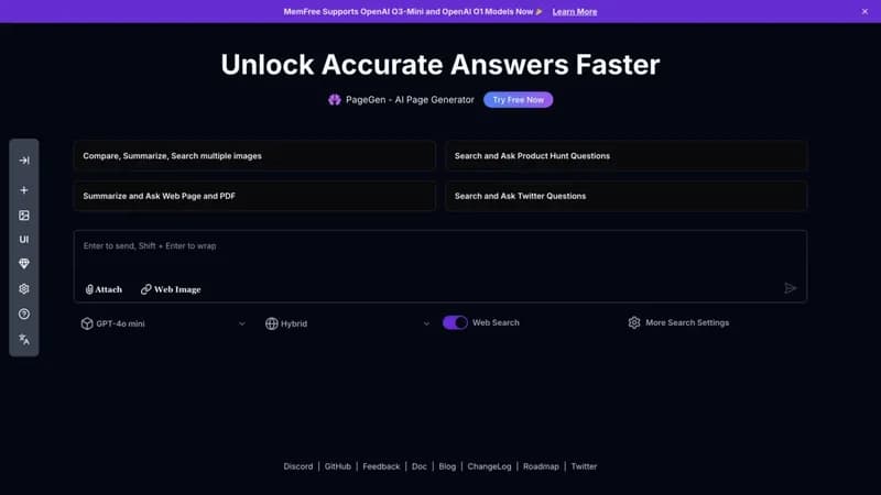 MemFree - Hybrid AI Search screenshot