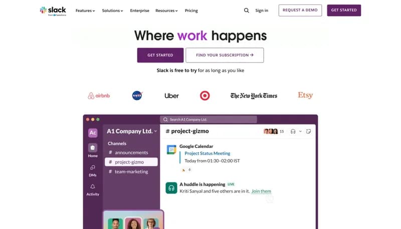 Slack screenshot