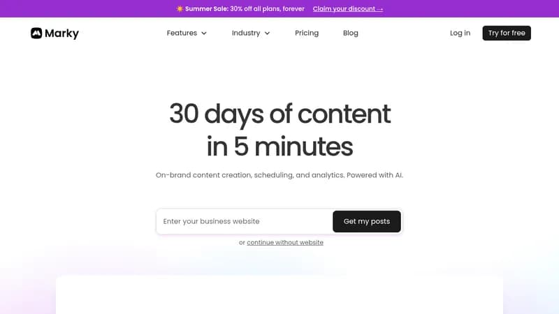 marky website