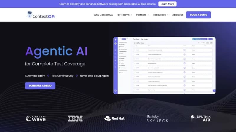 ContextQA screenshot