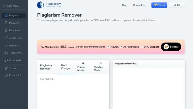 plagiarism remover website