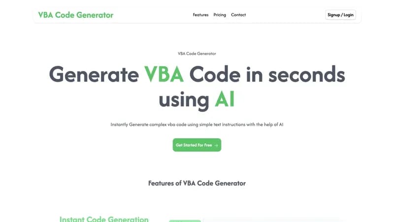 VBA Code Generator screenshot