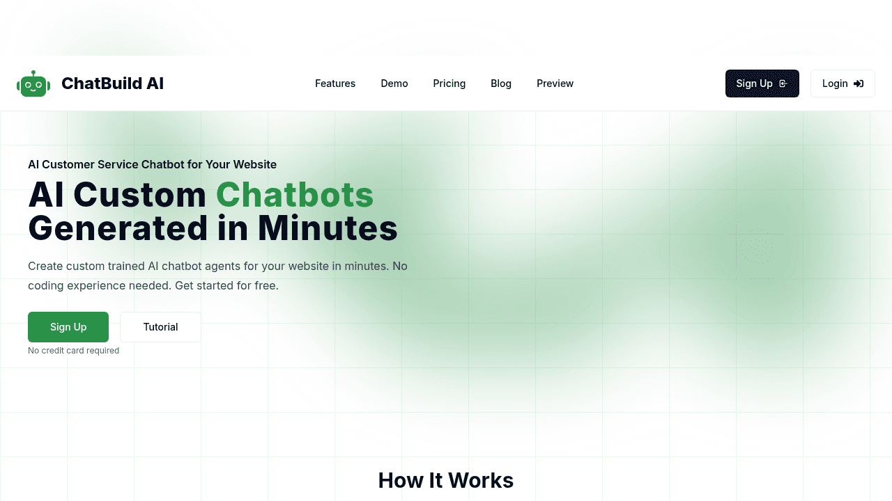 chatbuild ai website