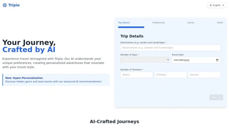 Tripio screenshot