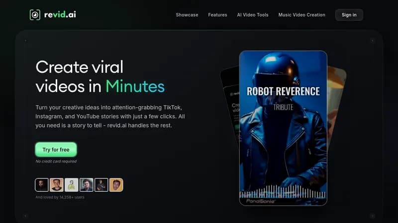 revid.ai website
