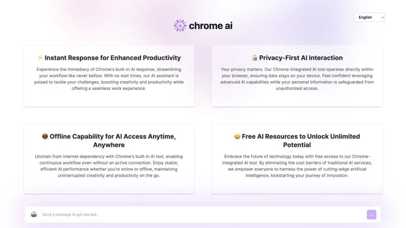 Chrome Built-in AI Tool screenshot