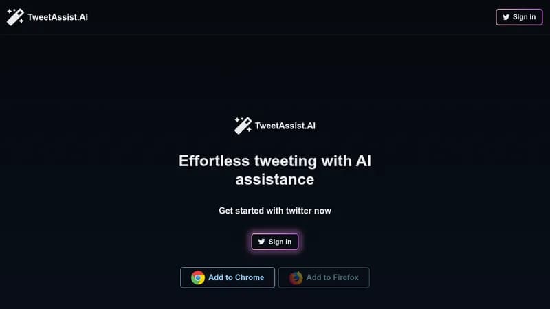 tweetassist.ai website