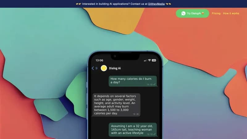DialogAi WhatsApp Chatbot screenshot