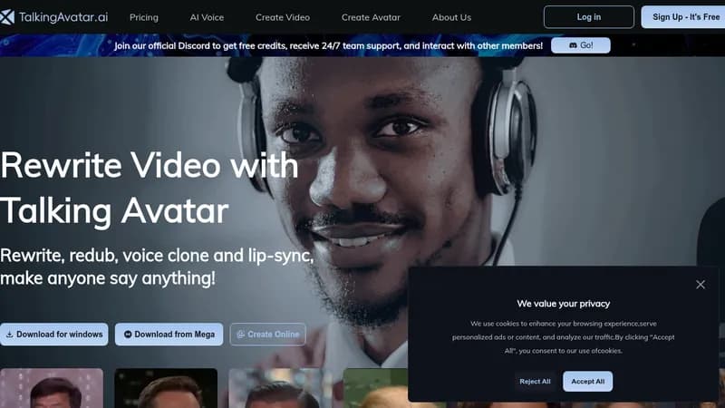 talking avatar website