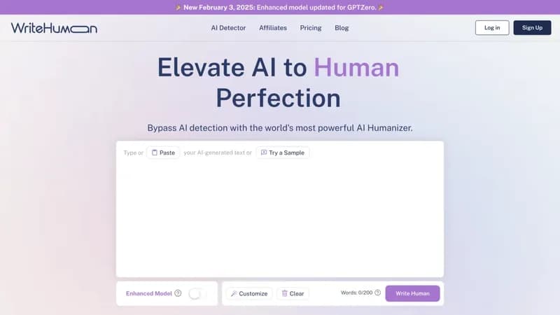 WriteHuman screenshot