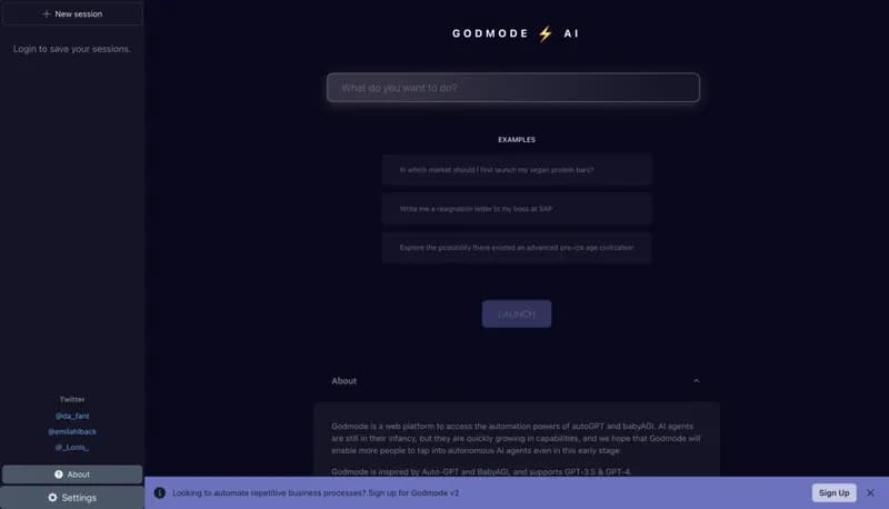 GODMODE ⚡️ AI screenshot
