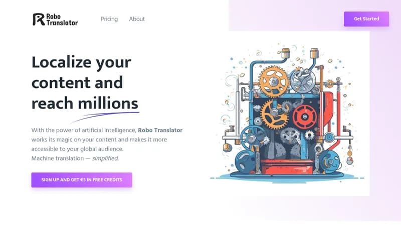 robo translator website