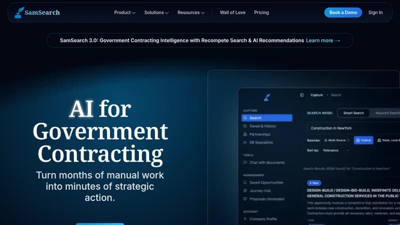 samsearch website